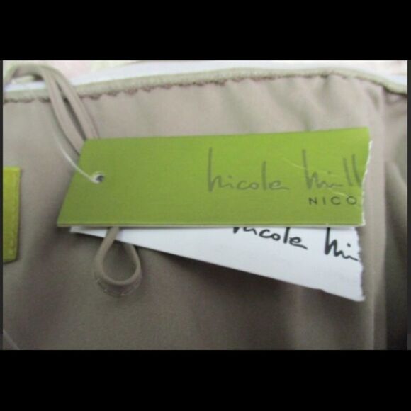 NWT Nicole Miller Crushed Taupe Strapless Gown - Elegant Elegance - Picture 7 of 10